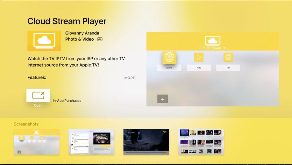 Cloud Stream IPTV app